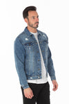 Men's Denim Jacket with Distressed - Panther®