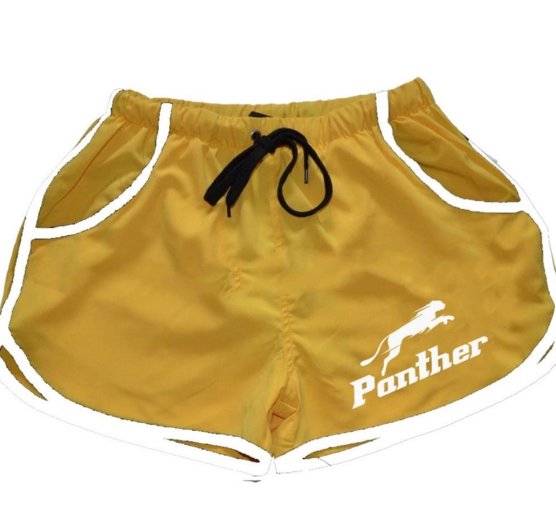 Classic Women's Gym Shorts with Draw Cord and Contrast Trim - Panther®