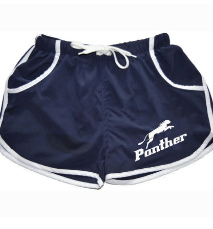 Classic Women's Gym Shorts with Draw Cord and Contrast Trim - Panther®