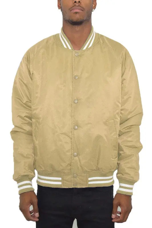 Weiv Polyester Solid Varsity Jacket - Panther®
