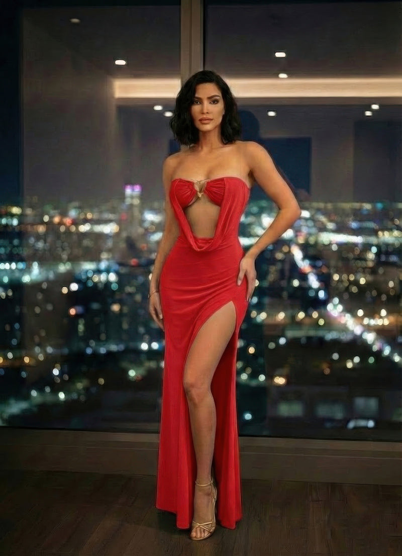 Dress,floor-length Evening Gown Maxi Dress
