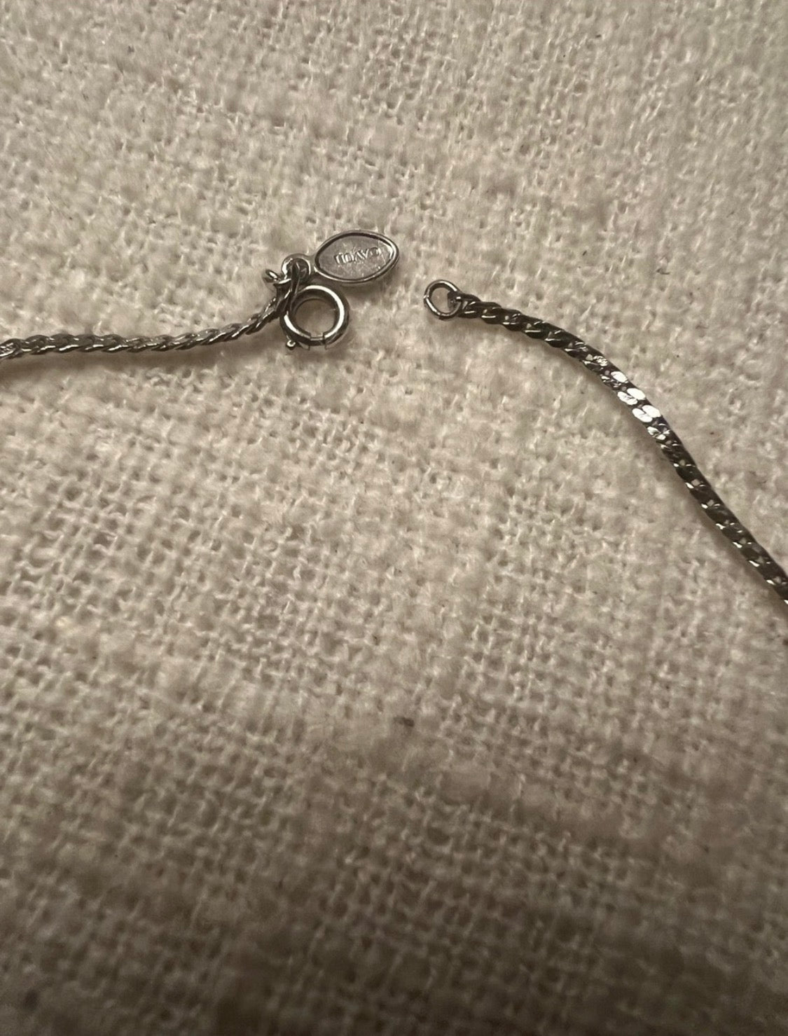 Sterling Silver Floral Drop Necklace - Silver