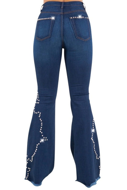 Santa Fe Bell Bottom in Dark- Inseam 30