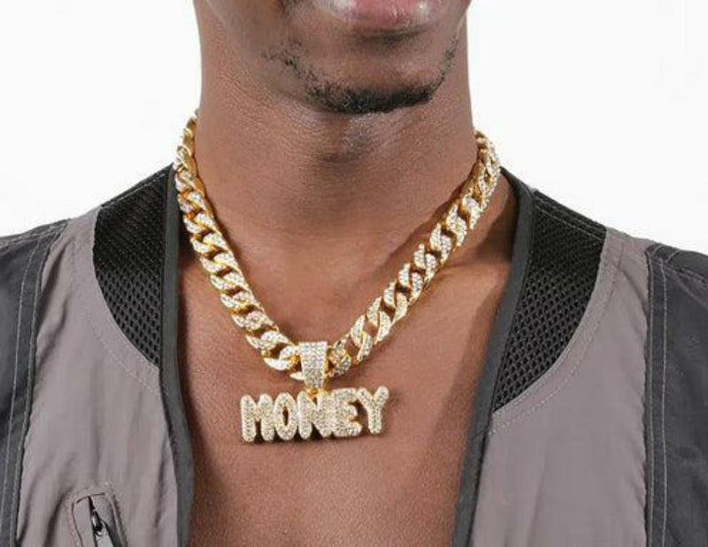 MONEY Pendant + Cuban Chain