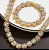 2pcs Men's Fashion Golden Necklace & Bracelet - Panther®
